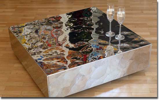 Coffee Table, EXYD-M, Edelstahl