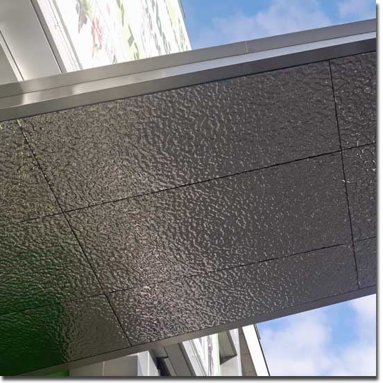 EXYD-D f�r das Eingangsportal von Green Worx in Wien