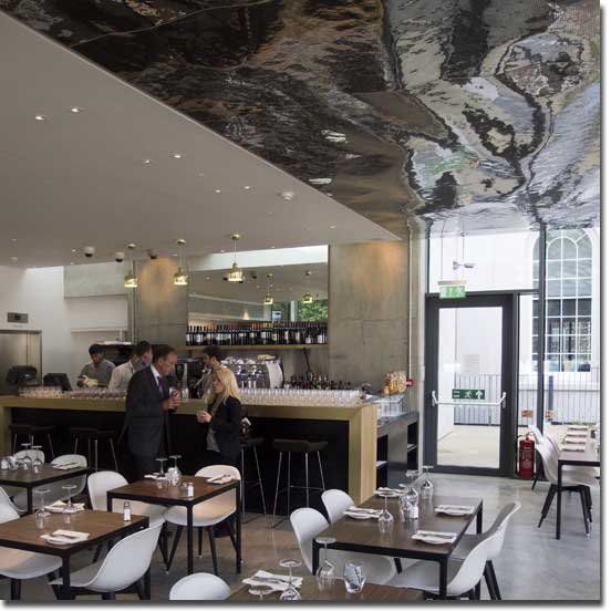 Greenwich, National Maritime Museum, Brasserie, EXYD-M-Paneele, Foto (c) C. F. M&oslash;ller Architects, Julian Weyer, 2011